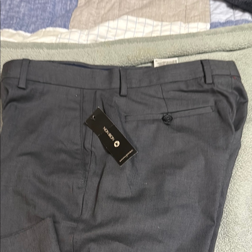 Banana Republic Grayish blue Dress Pants Professional Flat Front - Picture 2 of 5